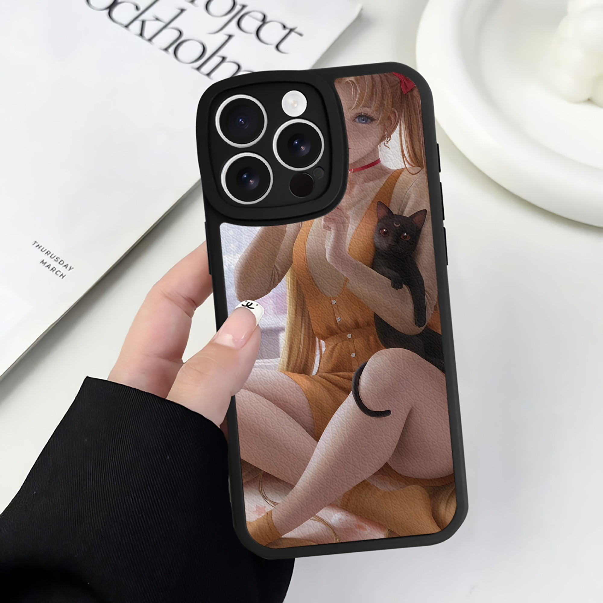 （画像用） 美少女戦士セーラームーン Sailor Moon 【iPhone 16シリーズ対応】シリコンスマホケース（レザー調） 材質：シリコン